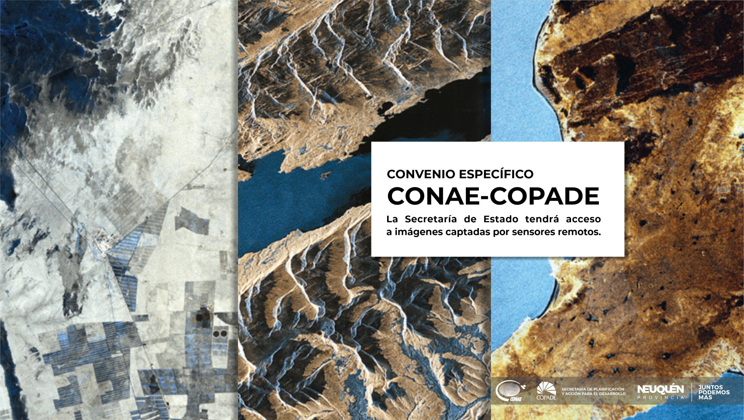 CONAE y COPADE acordaron compartir imágenes de la Provincia en el marco de la planificación estratégica.